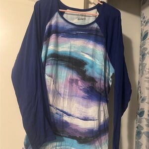 Tek Gear Women's Multicolor Long Sleeve Tee